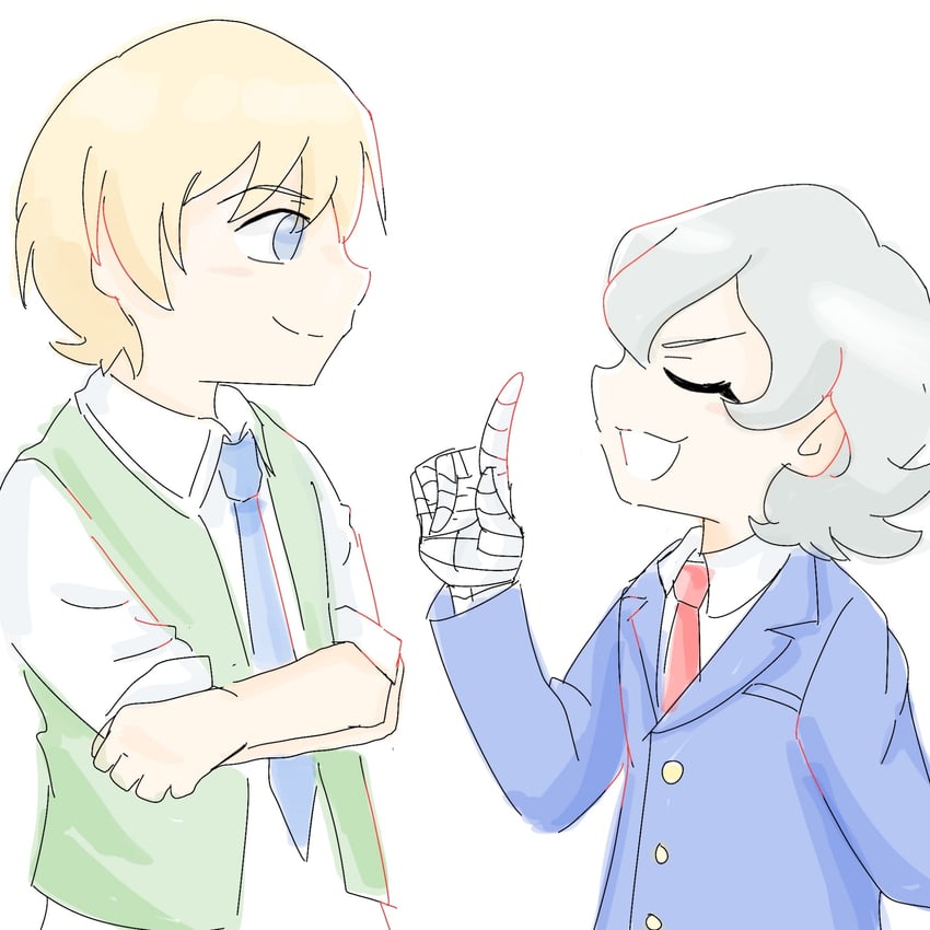 higashimitarai kiyoshiro and touma h. norstein (digimon and 2 more) drawn by cottoncollie
