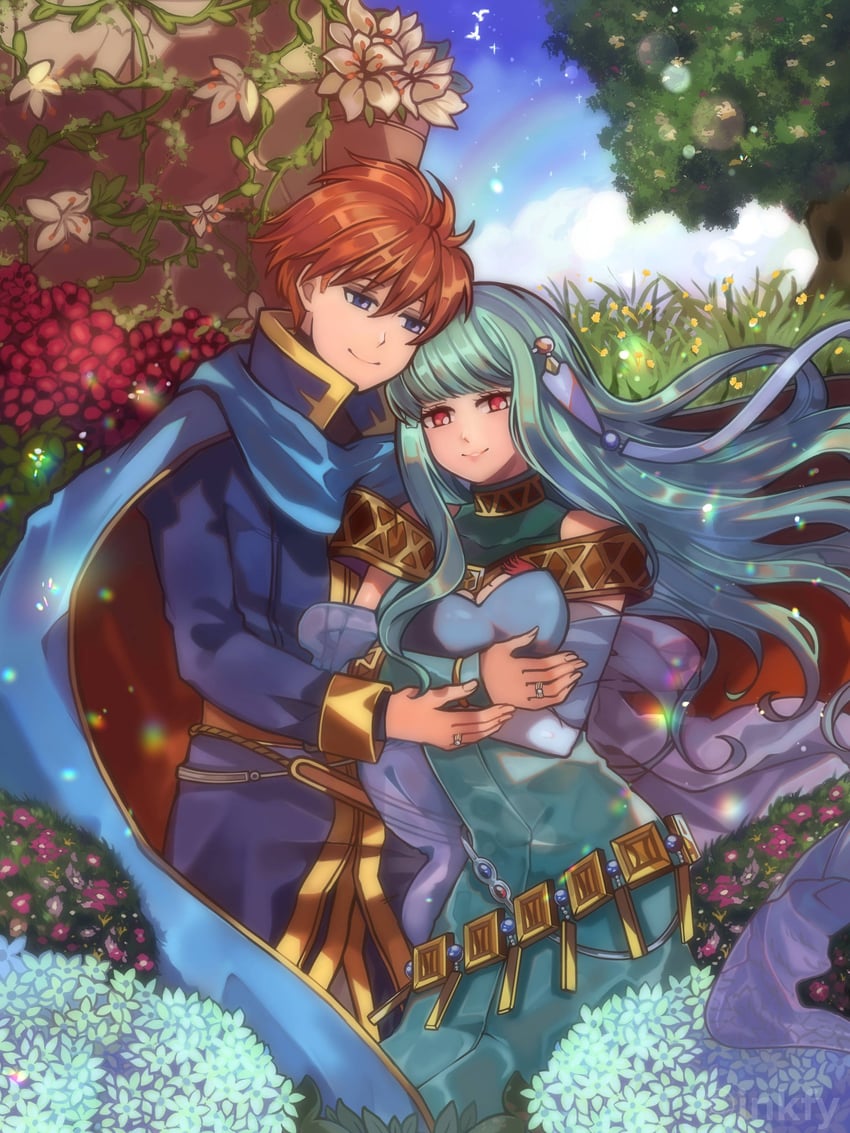roy, ninian, and eliwood (fire emblem and 1 more) drawn by inkfy