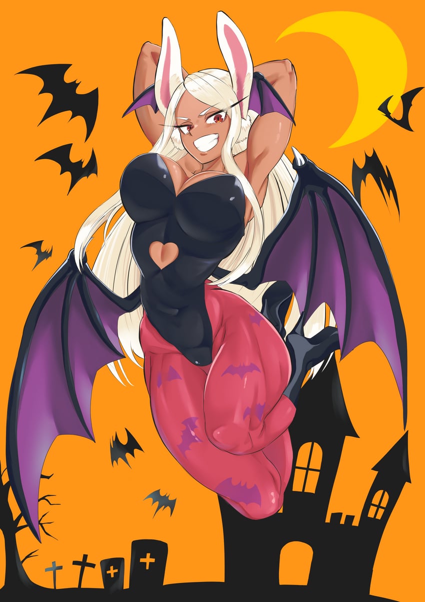 morrigan aensland and mirko (boku no hero academia and 1 more) drawn by omanju25