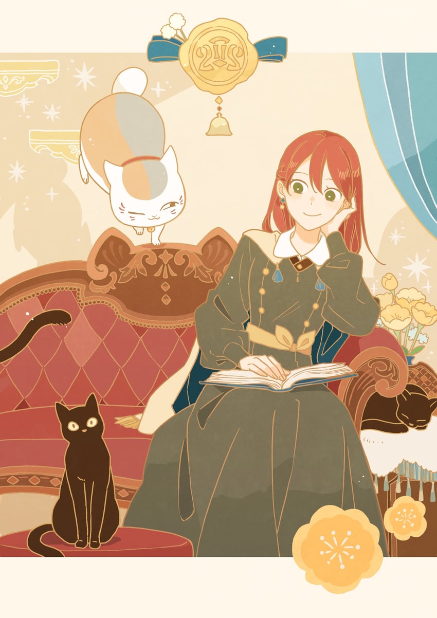 nyanko-sensei and shirayuki (natsume yuujinchou and 1 more) drawn by akizuki_sorata