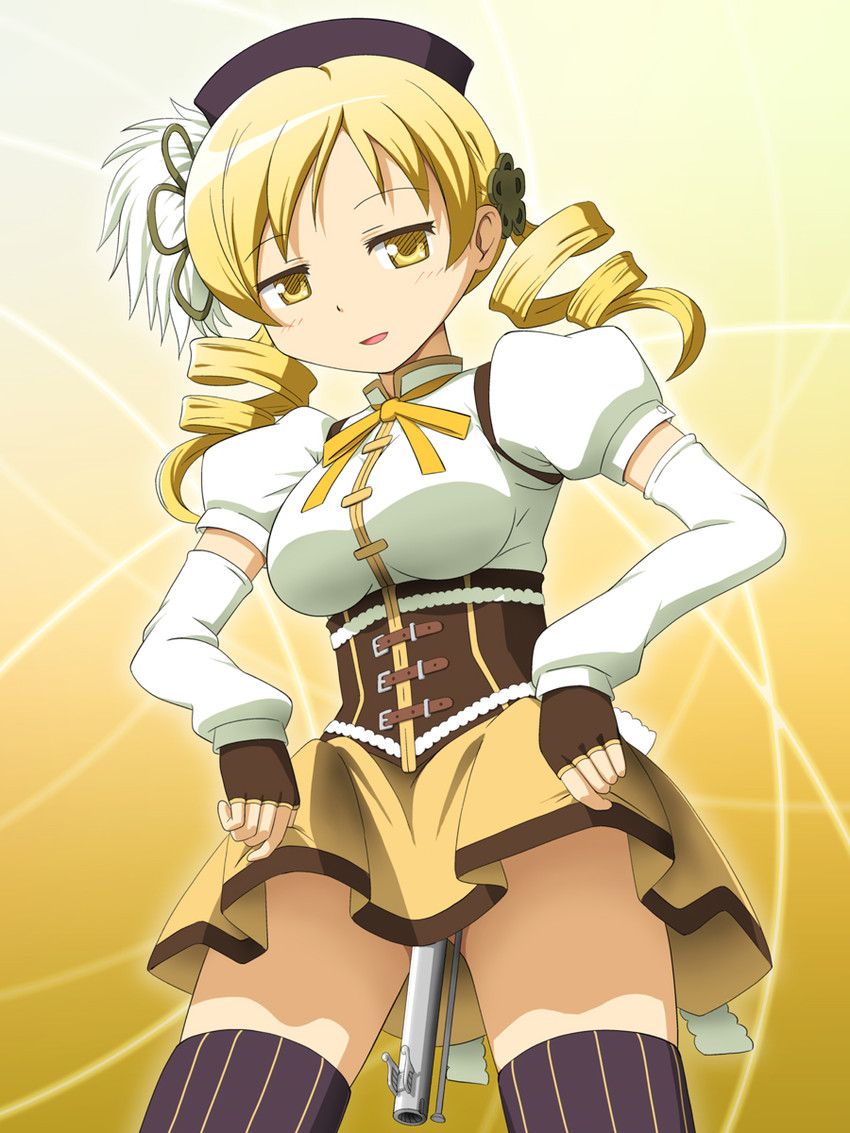 tomoe mami (mahou shoujo madoka magica) drawn by hiraizumi_(mugenkidousha)