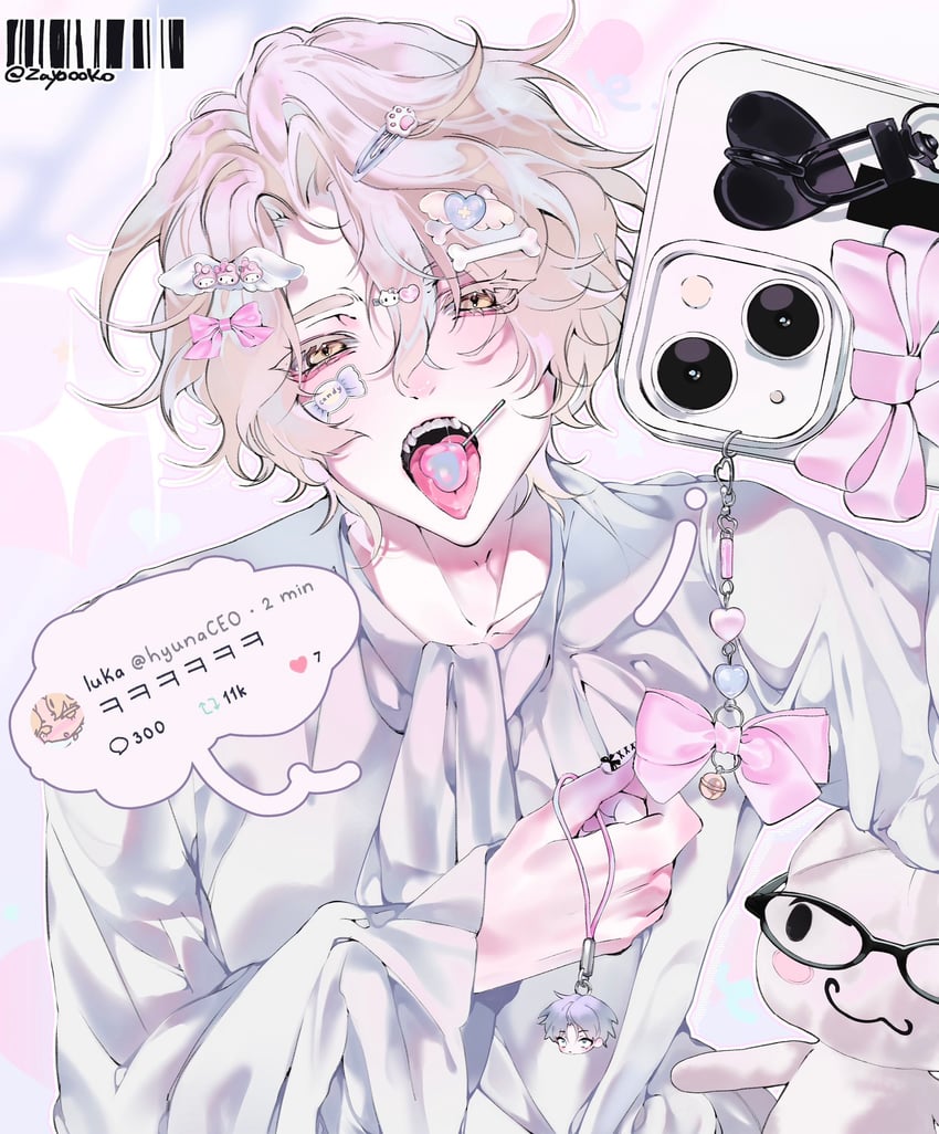 hello kitty, till, my melody, luka, and inoue toro (sanrio and 5 more) drawn by zayoooko