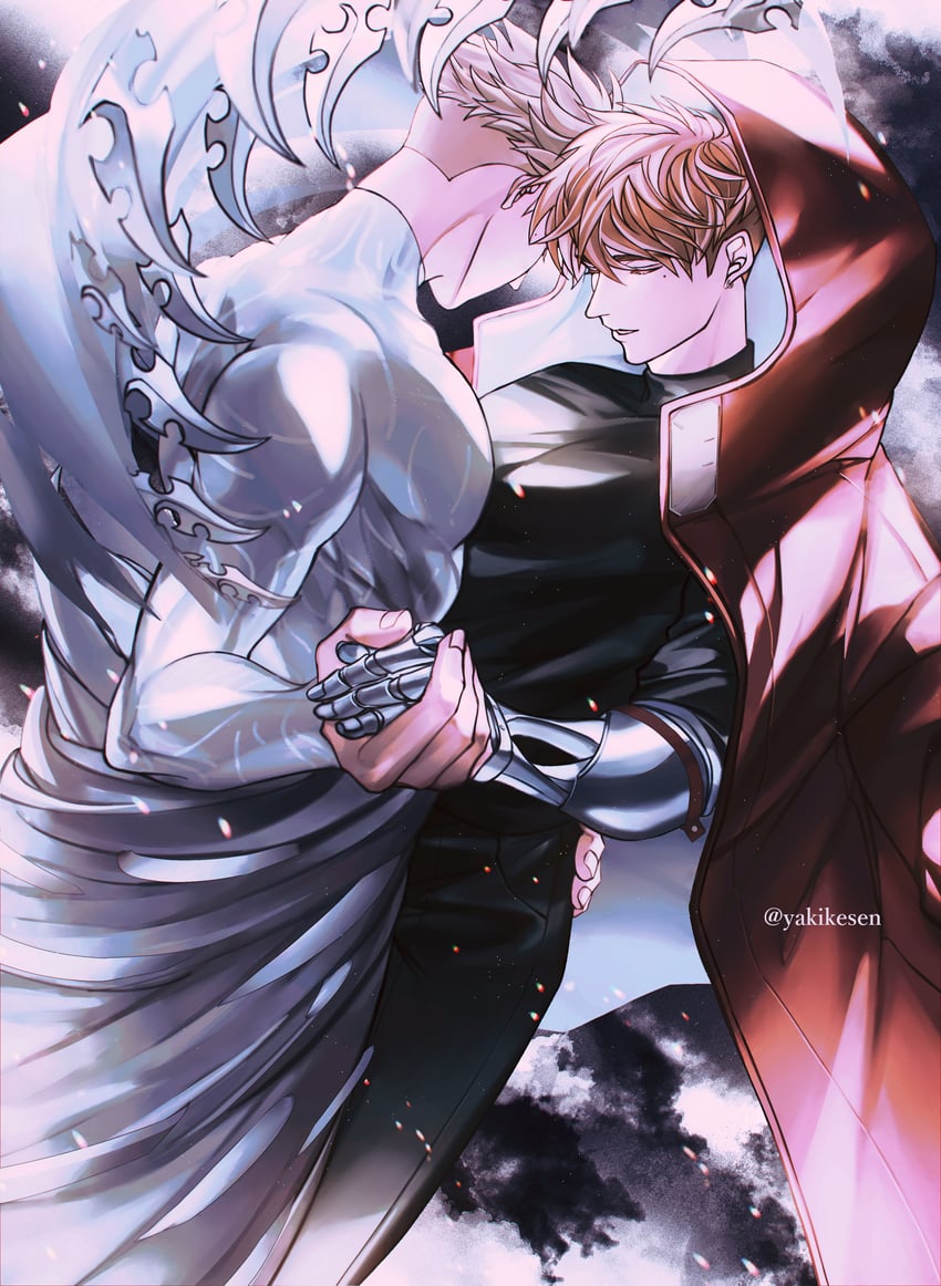 vash the stampede and millions knives (trigun and 1 more) drawn by yakikesen