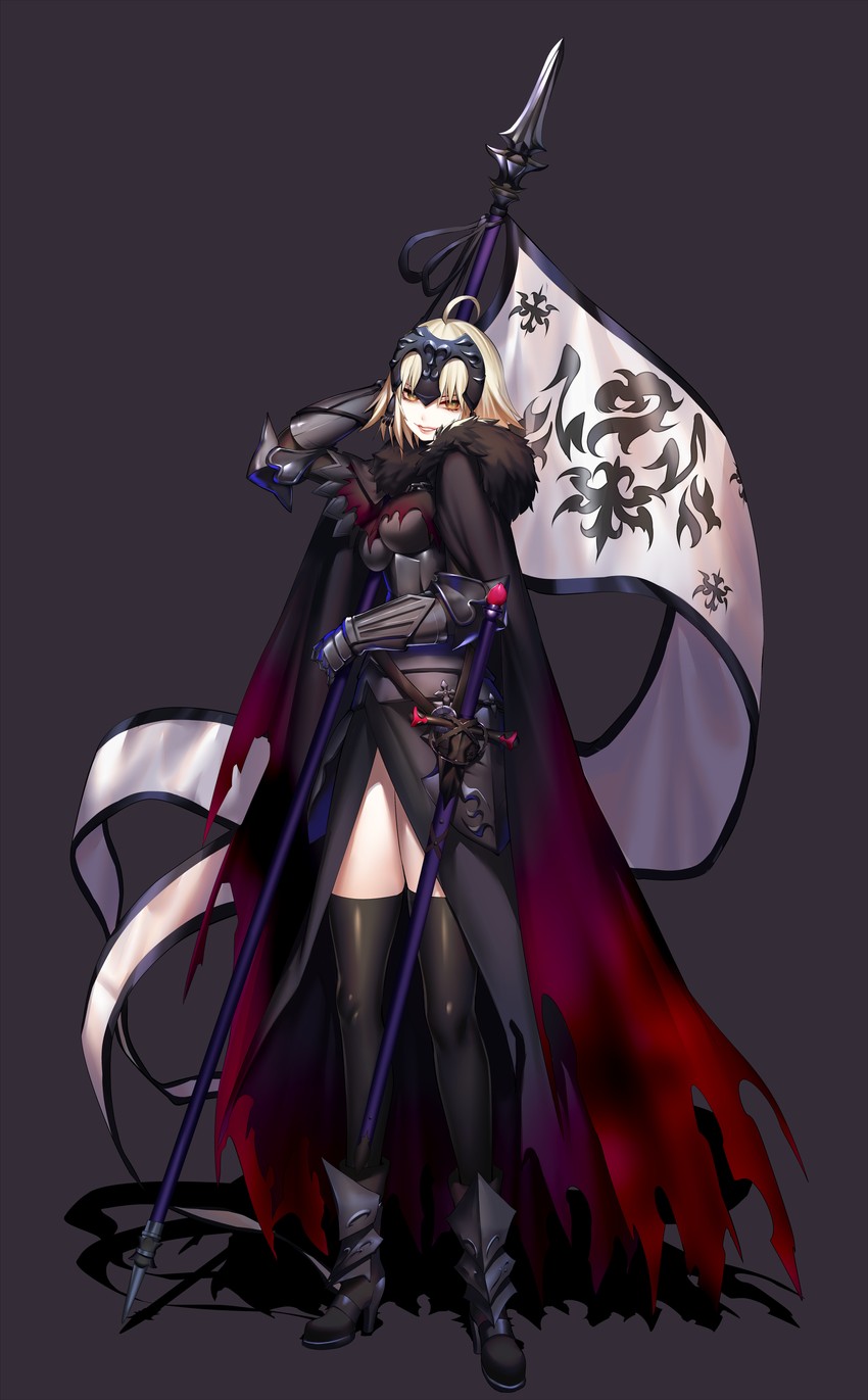 jeanne d'arc alter (fate and 1 more) drawn by rahato