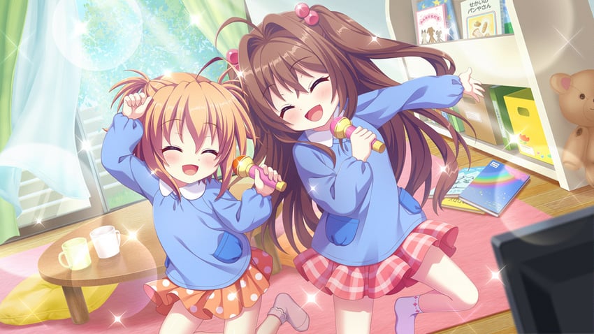 shikimiya mana and shikimiya aone (re:stage!) drawn by izumi_tsubasu