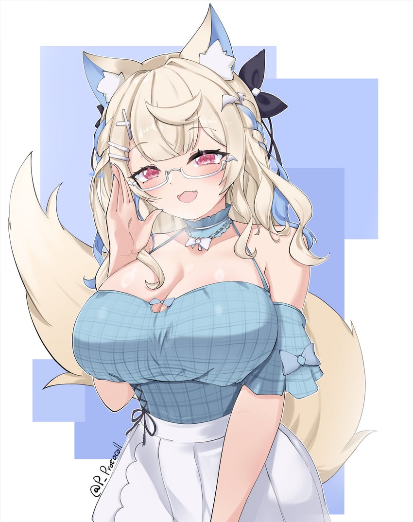 fuwawa abyssgard (hololive and 1 more) drawn by p_protocoll