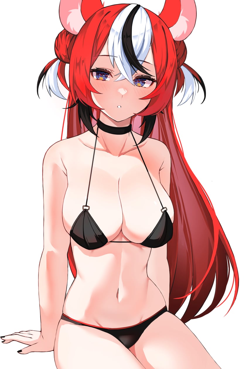 hakos baelz (hololive and 1 more) drawn by lessone