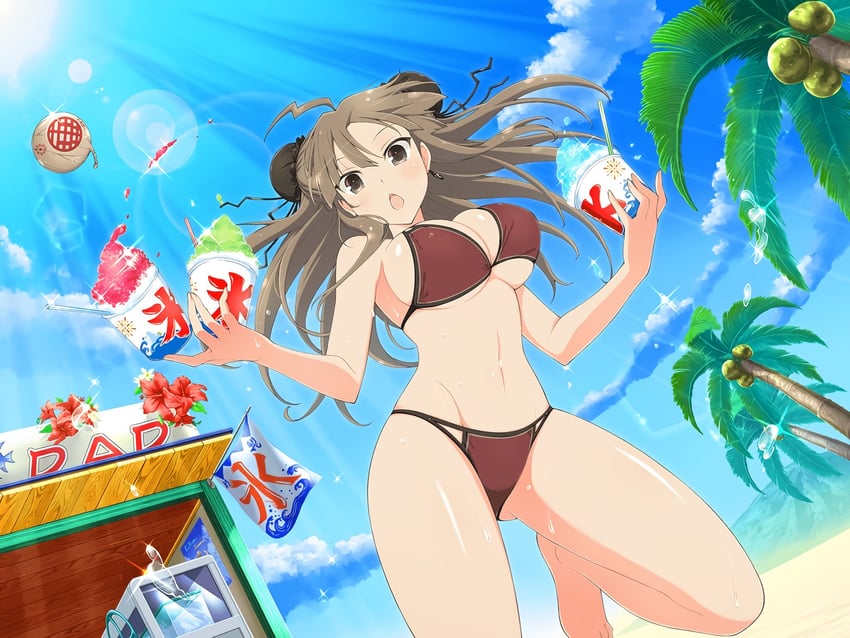 renka (senran kagura and 2 more) drawn by yaegashi_nan