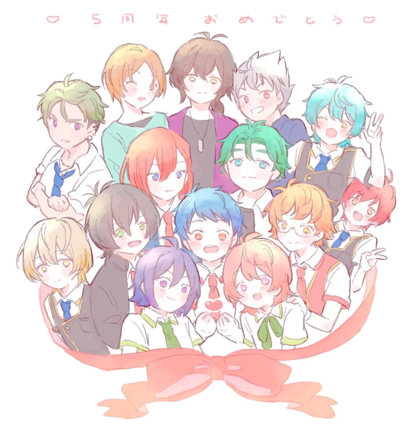 yamato alexander, hayami hiro, kisaragi louis, saionji leo, nishina kazuki, and 9 more (pretty series and 2 more) drawn by poro_(pweedro)