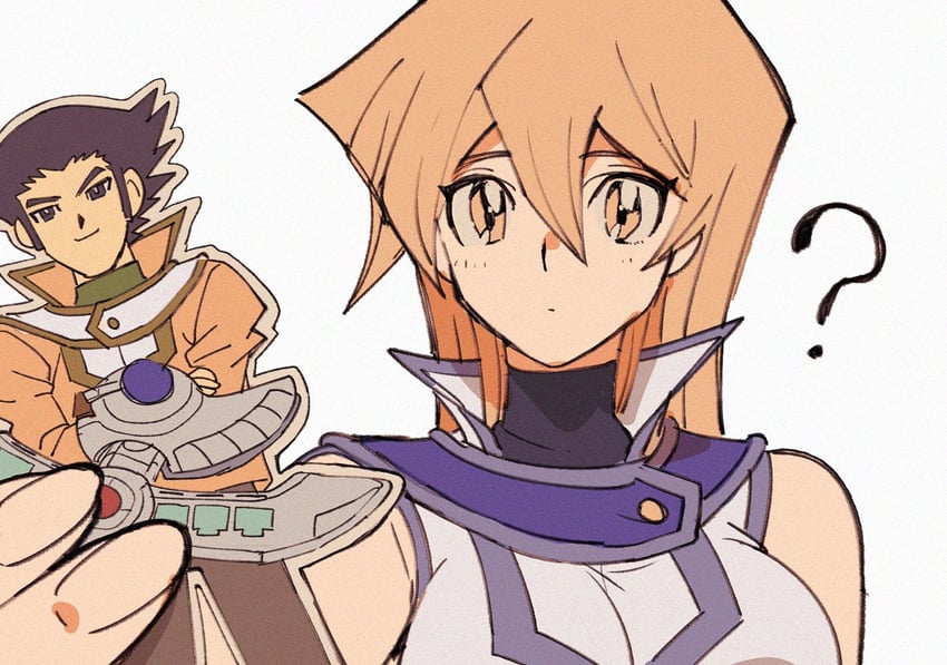tenjouin asuka and misawa daichi (yu-gi-oh! and 2 more) drawn by aoki_(fumomo)