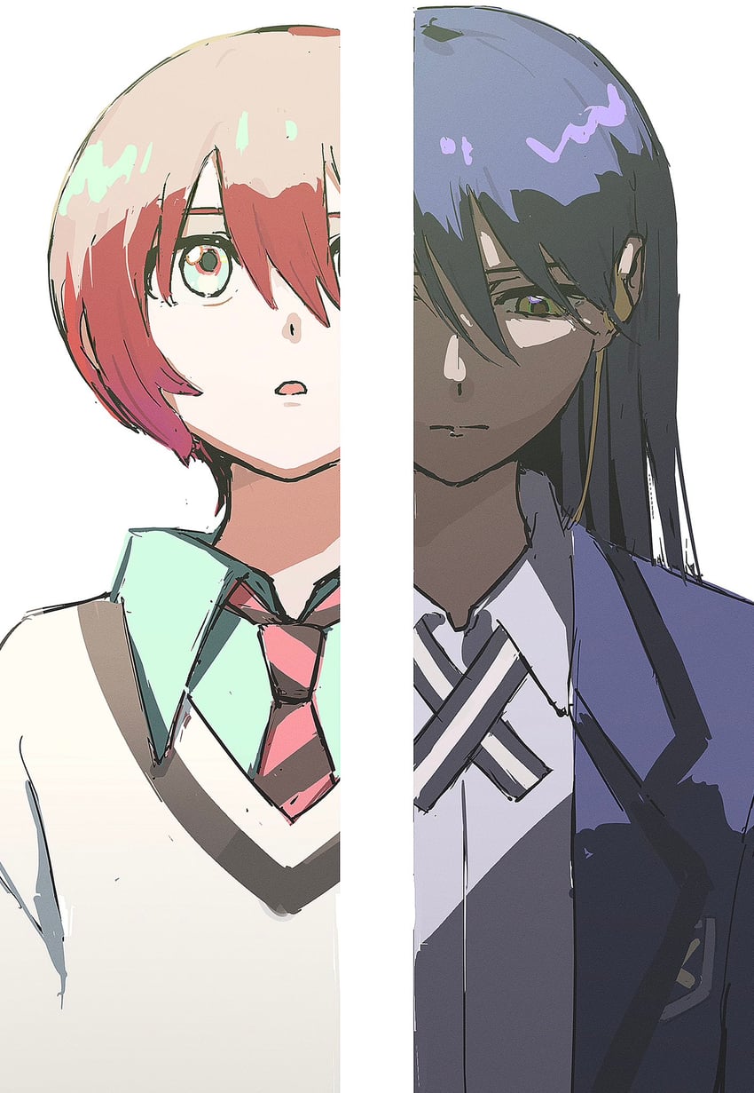 amate yuzuriha and nyaan (gundam and 1 more) drawn by matarasu_(aaaaaaaaj)