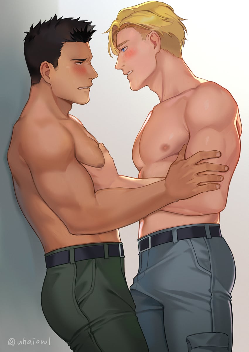 ao isami and lewis smith (yuuki bakuhatsu bang bravern) drawn by uhai