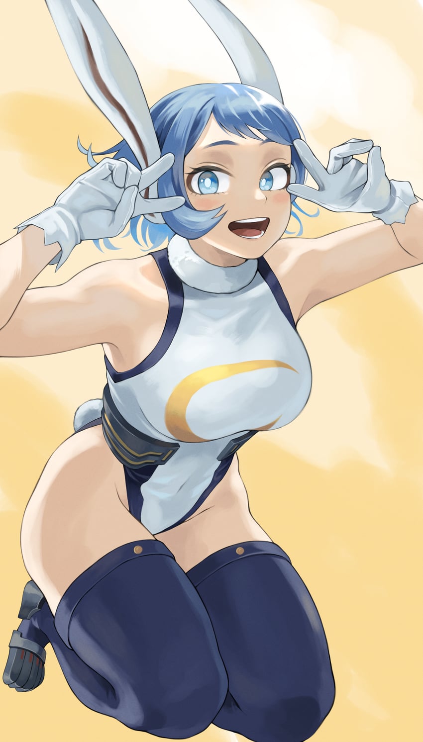 mirko and hado nejire (boku no hero academia) drawn by fengling_(furin-jp)