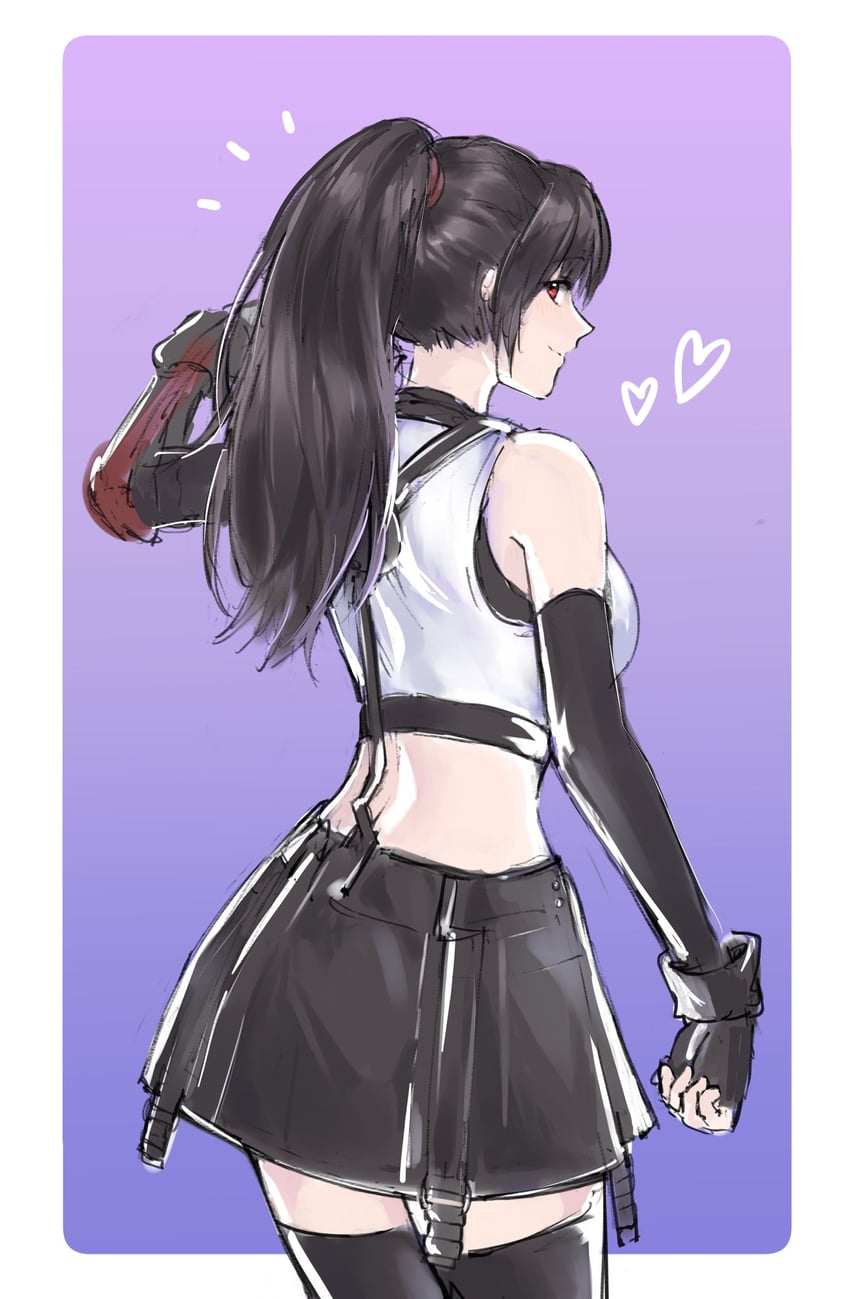 tifa lockhart (final fantasy and 2 more) drawn by kivavis