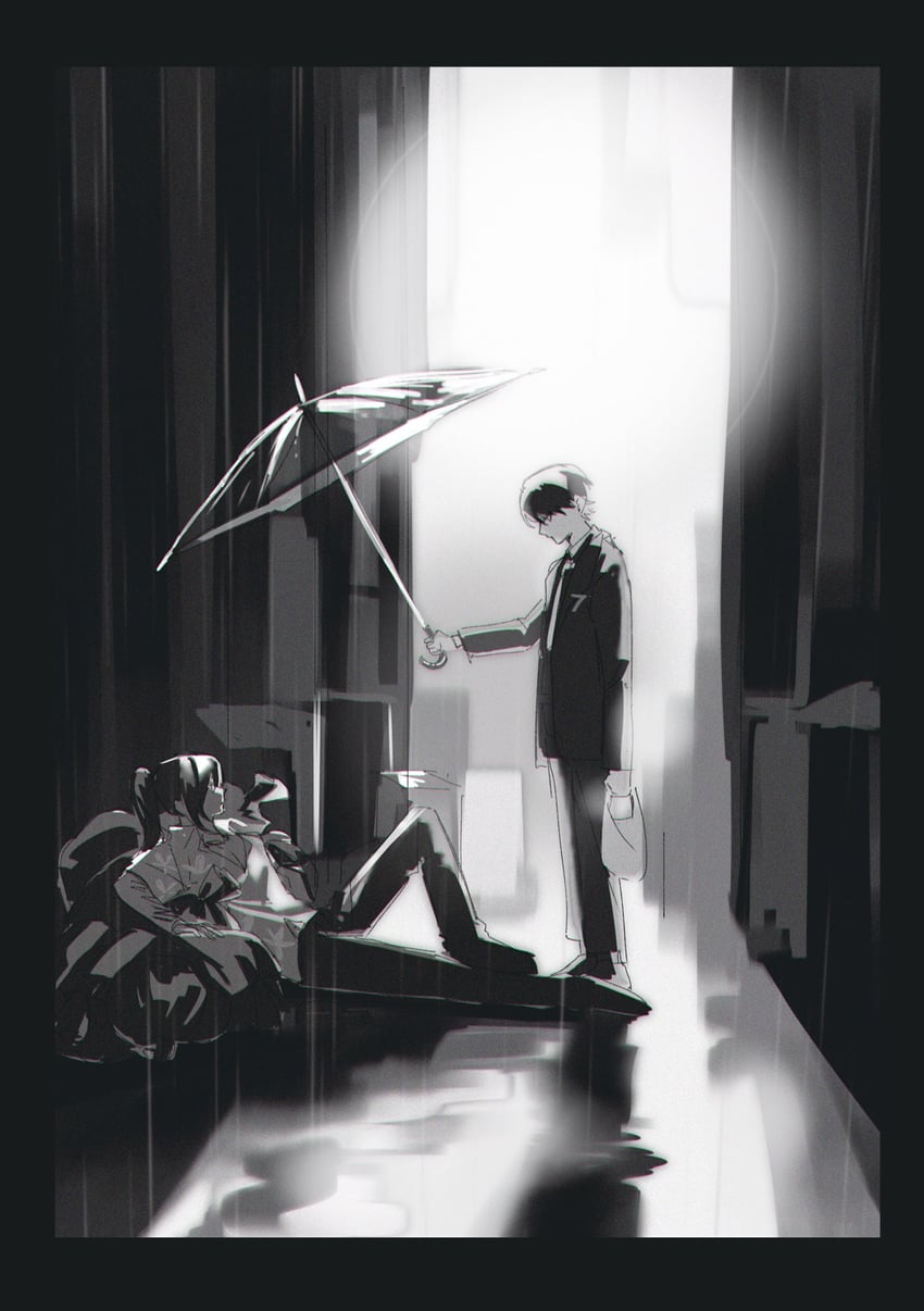 yi sang and hong lu (project moon and 1 more) drawn by soda0606