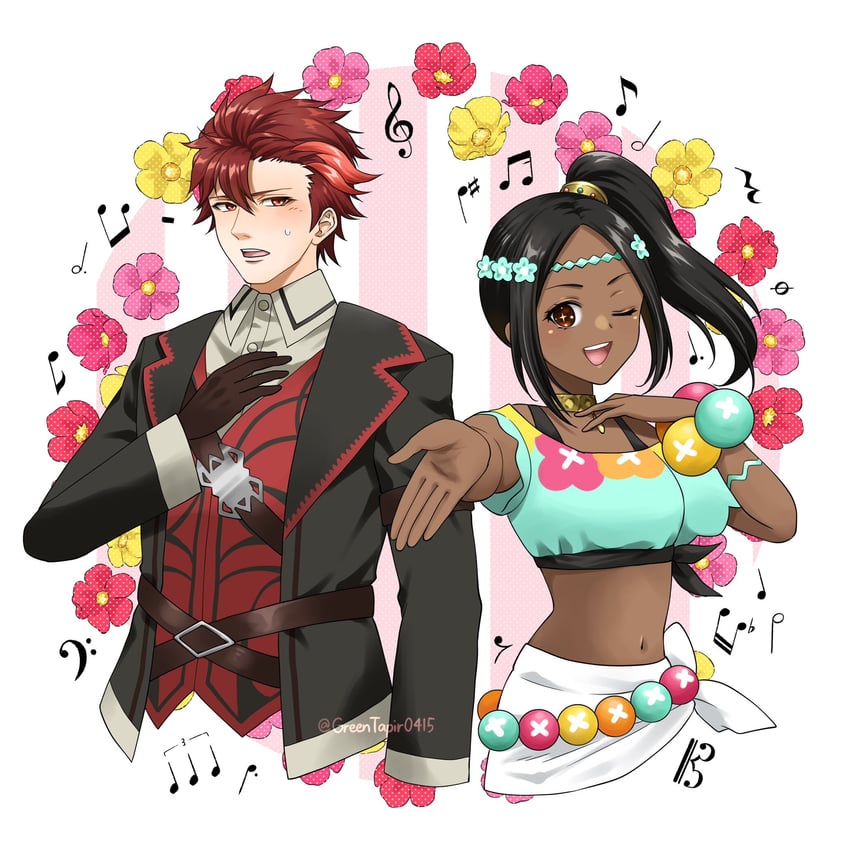 timerra and diamant (fire emblem and 1 more) drawn by midori_no_baku
