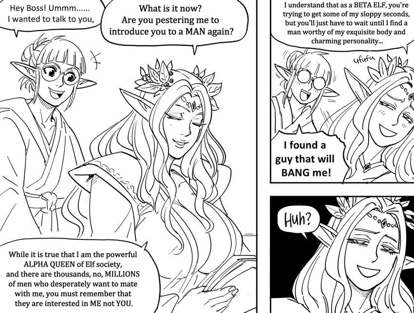 queen lorelaan and aaurentine (original) drawn by bb_(baalbuddy)