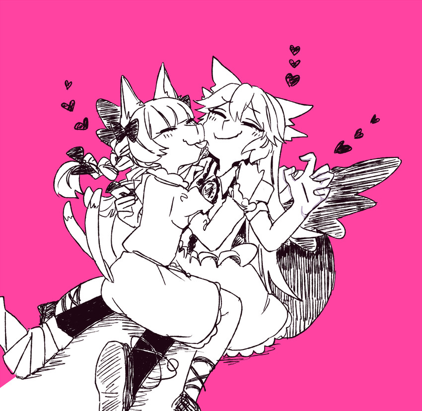 kaenbyou rin and reiuji utsuho (touhou) drawn by yoshii_tachiko