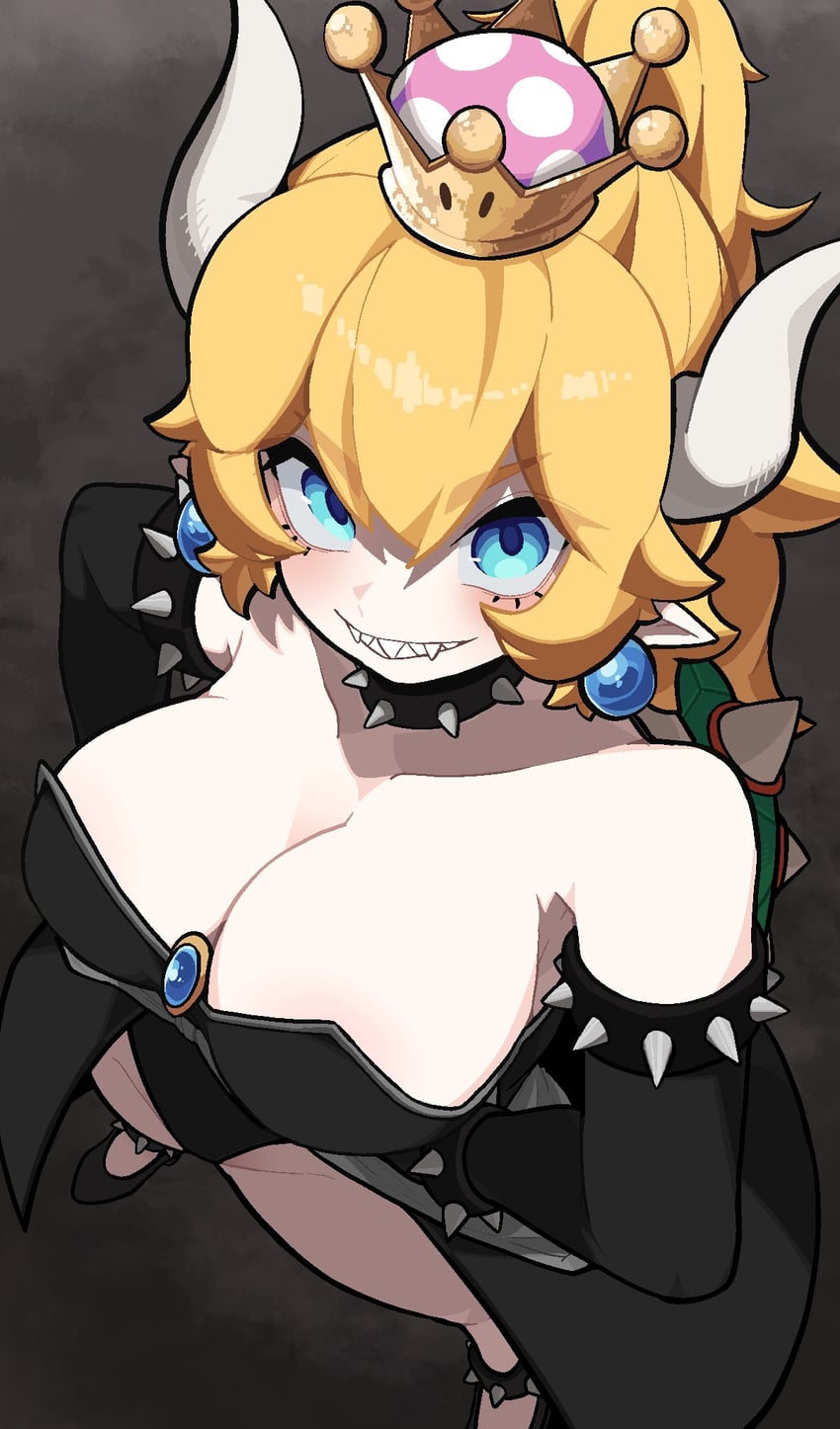 bowsette (mario and 1 more) drawn by min_lona