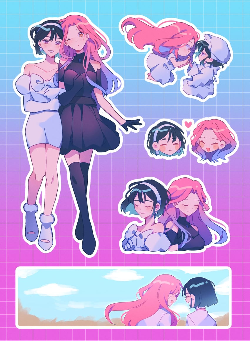 sua and mizi (alien stage) drawn by orri_(iirokagi) and riichuuba