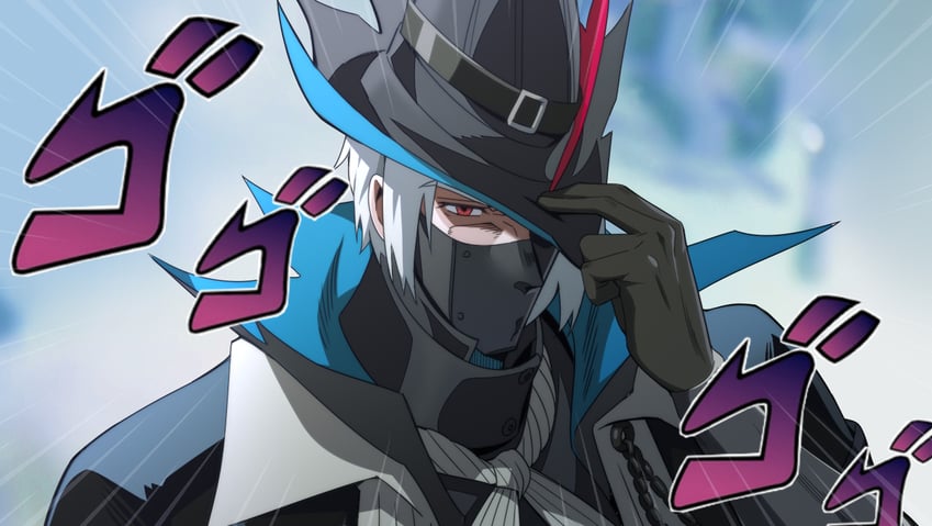 kujo jotaro, ulpianus, and ono daisuke (arknights and 2 more) drawn by liang_chan_xing_make_tu