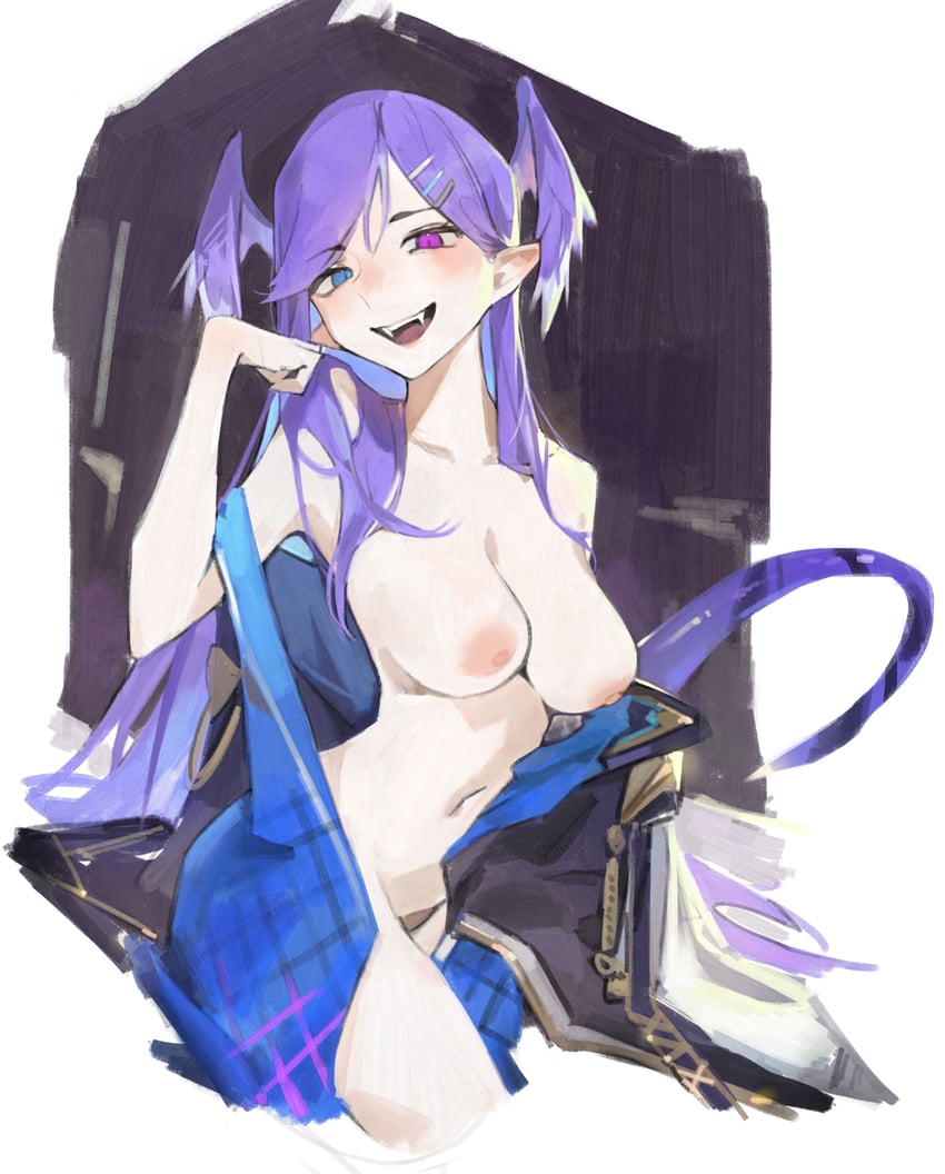 selen tatsuki (nijisanji and 1 more) drawn by lucadark_art