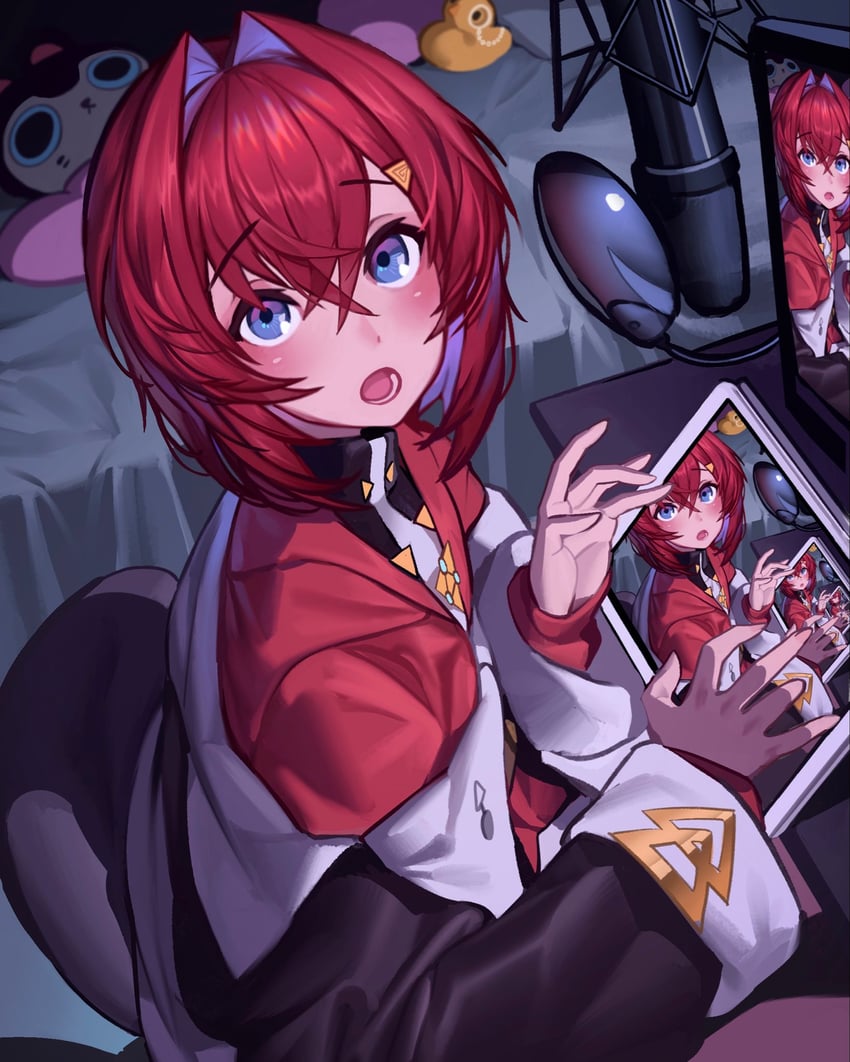 ange katrina and sebastian piyodore (nijisanji) drawn by kamitoge_supino