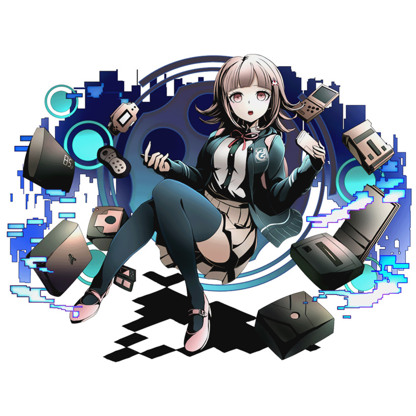 nanami chiaki (danganronpa and 3 more) drawn by ucmm