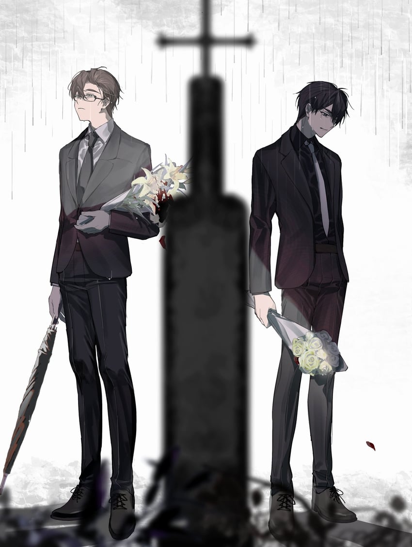 han do-yoon and lee gyu-hyuk (buried stars) drawn by ameinu