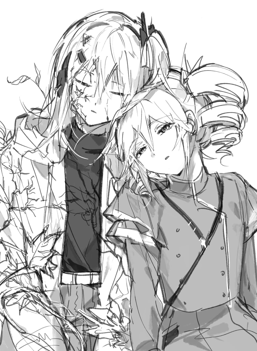 kasane teto and adachi rei (utau and 2 more) drawn by munjiduck