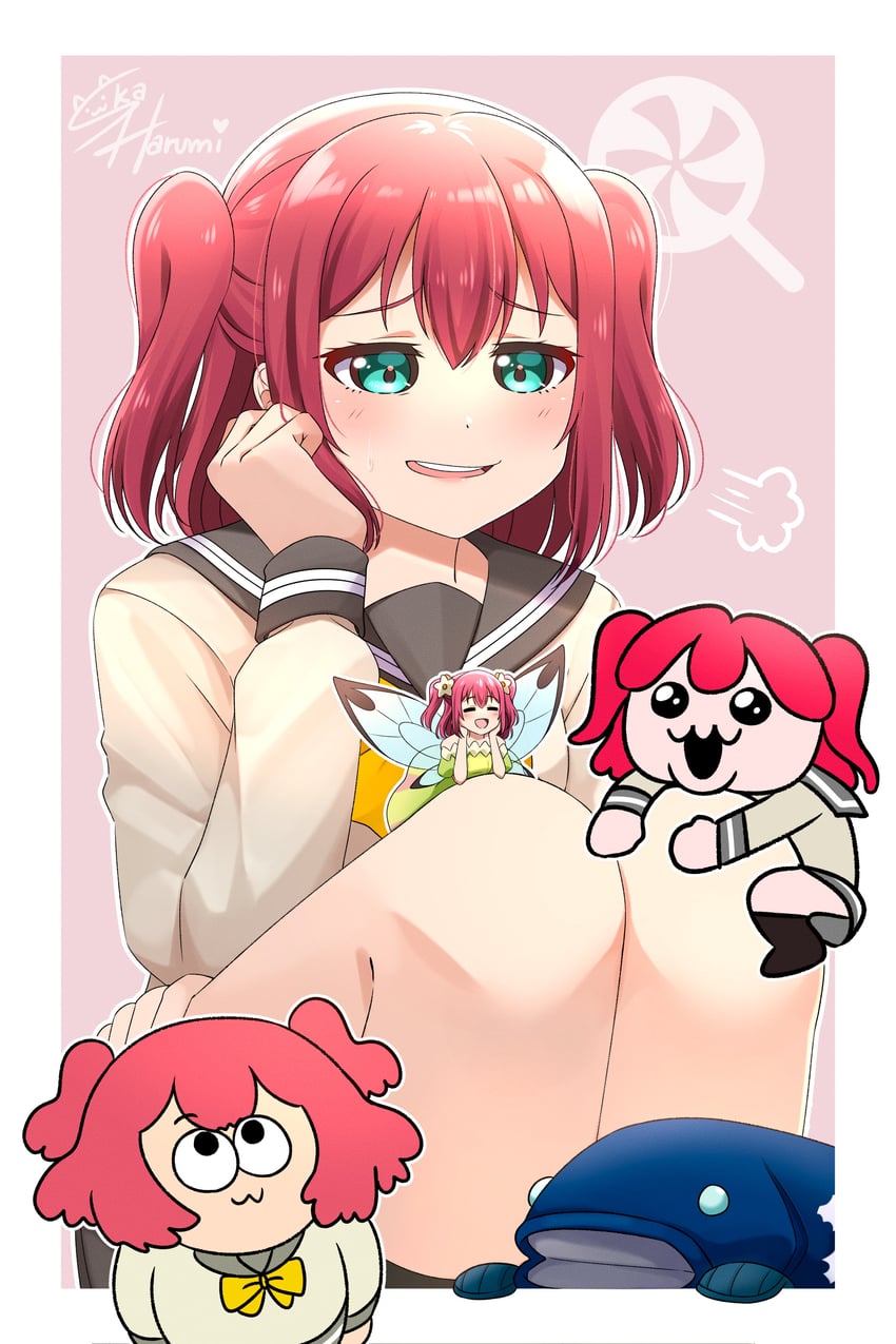 kurosawa ruby and ruby (love live! and 2 more) drawn by ska.harumi