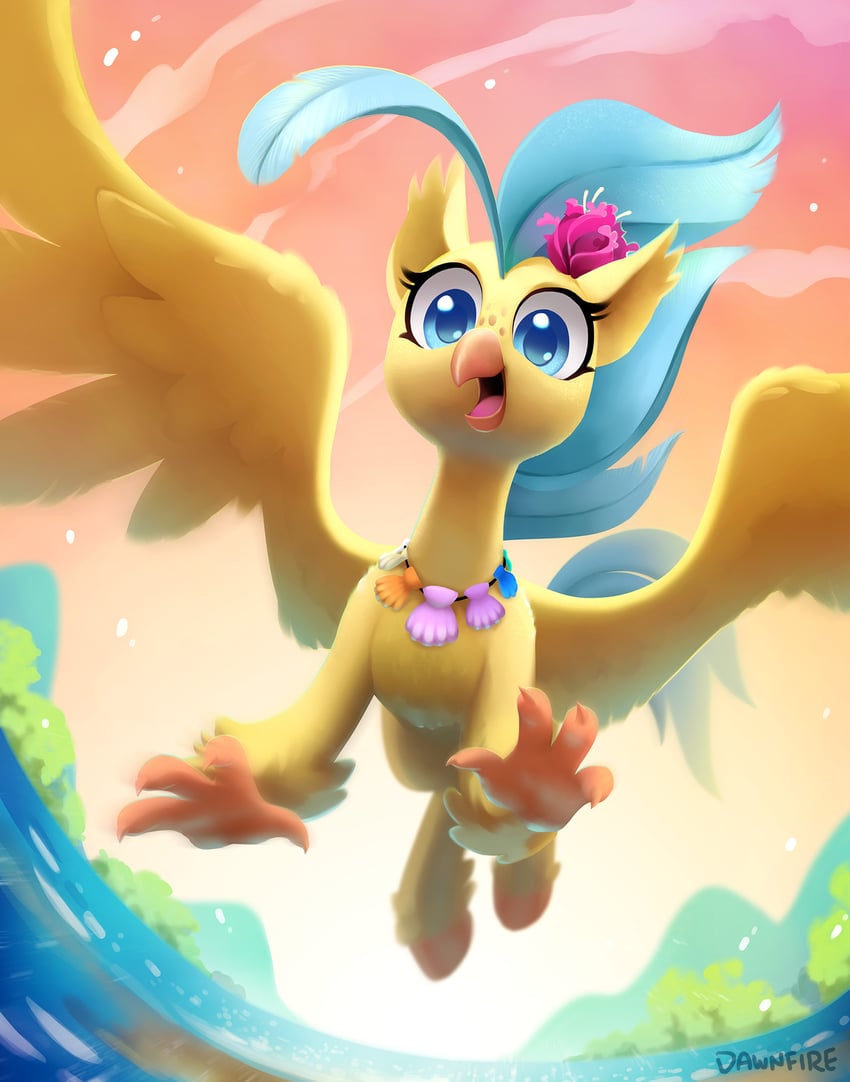 skystar (my little pony and 2 more) drawn by dawnf1re