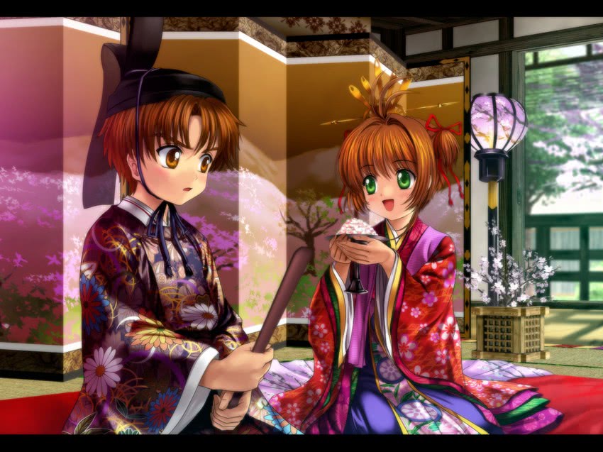 kinomoto sakura and li syaoran (cardcaptor sakura) drawn by mutsuki_(moonknives)