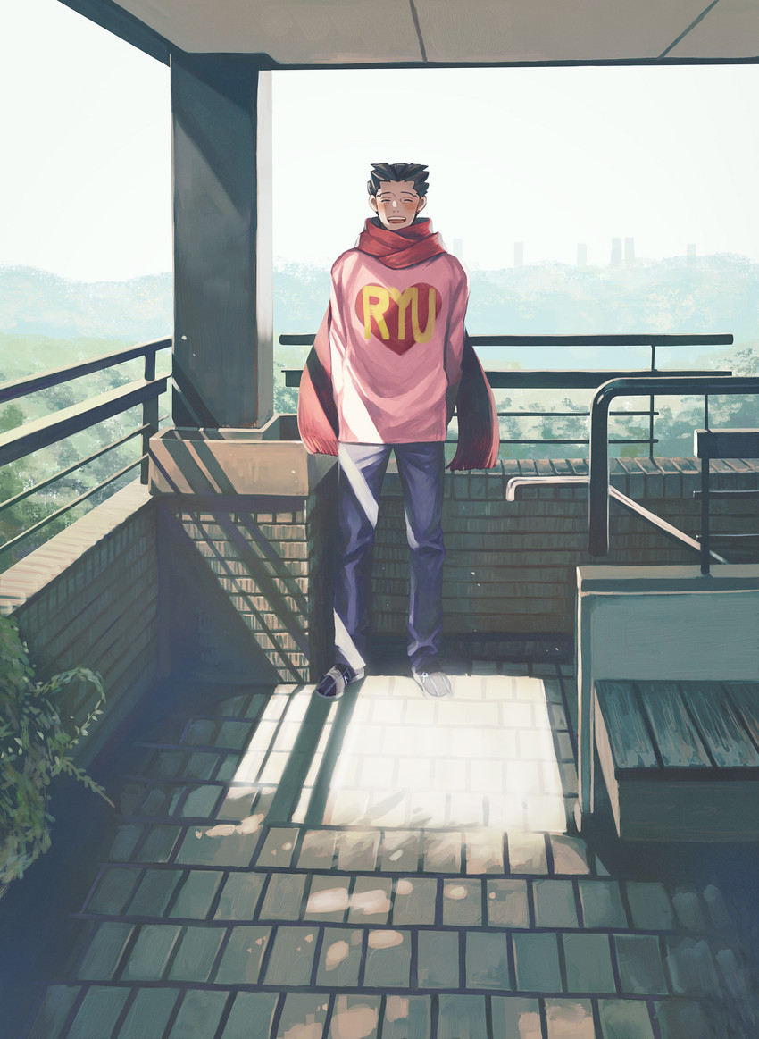 phoenix wright (ace attorney and 1 more) drawn by iro_saki