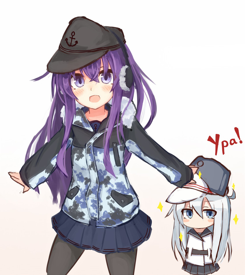 hibiki, akatsuki, verniy, and akatsuki kai ni (kantai collection) drawn by reitou_mikan