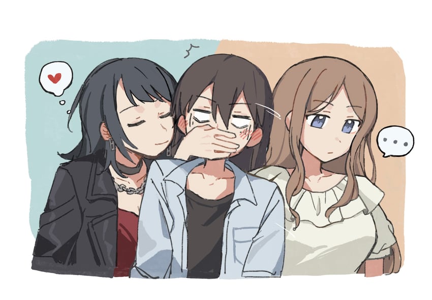nagasaki soyo, shiina taki, and yahata umiri (bang dream! and 1 more) drawn by jenjen