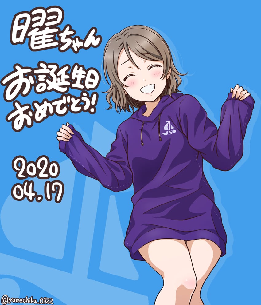 watanabe you (love live! and 1 more) drawn by yumechiku