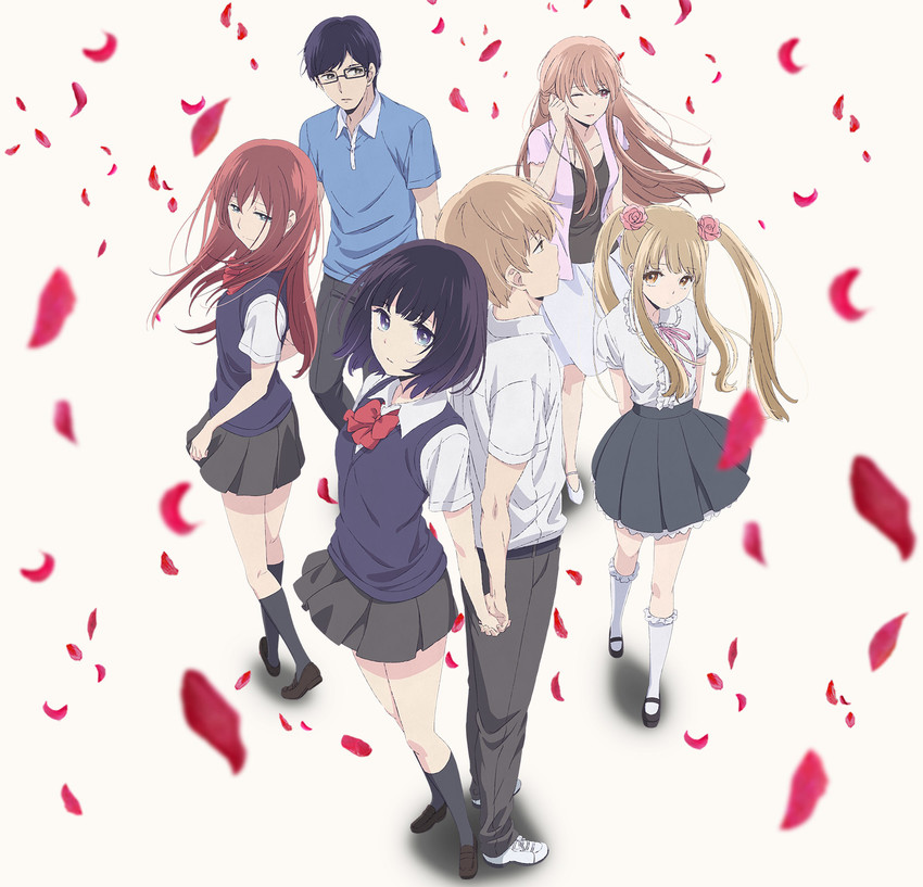 yasuraoka hanabi, minagawa akane, awaya mugi, ebato sanae, kamomebata noriko, and 1 more (kuzu no honkai)