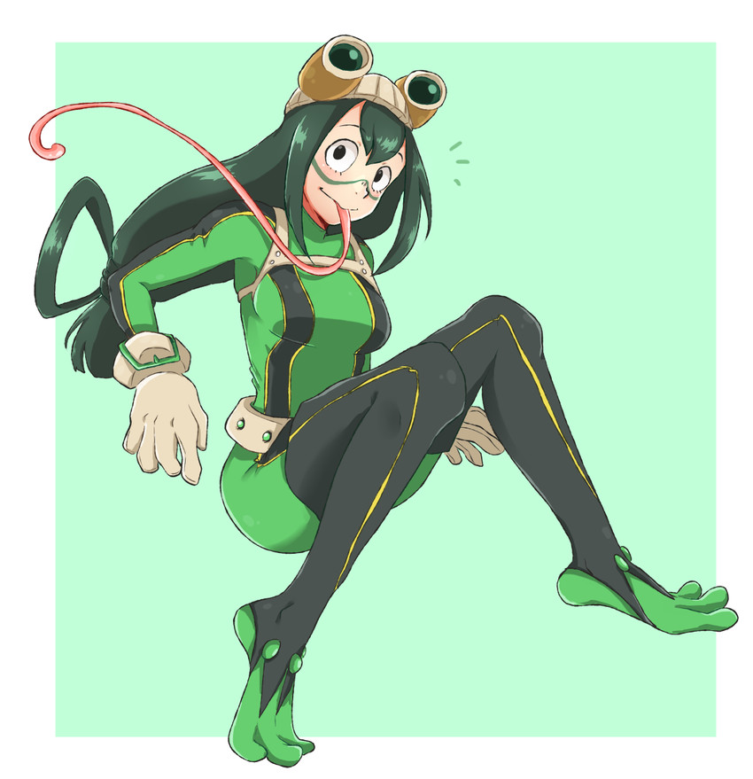 asui tsuyu (boku no hero academia) drawn by hikikomoriamy