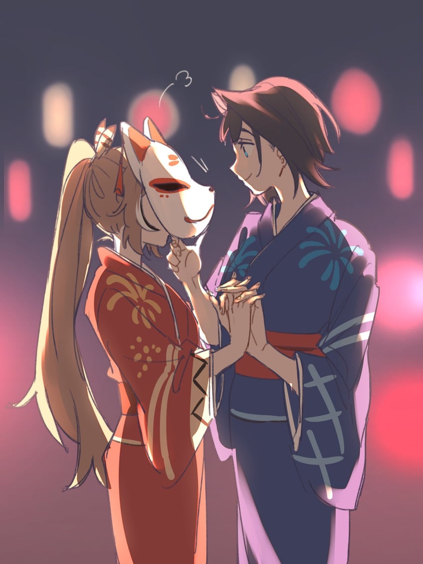 ouro kronii and nanashi mumei (hololive and 1 more) drawn by anco_(platanity)