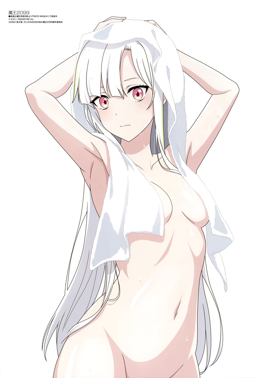 machina solege (megami magazine and 1 more) drawn by aquastar_inc.
