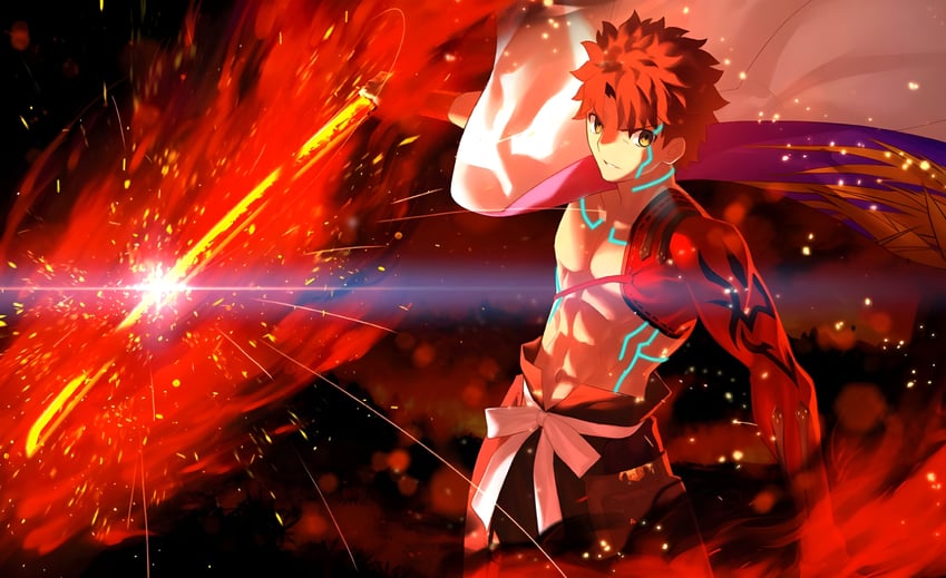 emiya shirou and senji muramasa (fate and 1 more) drawn by takeuchi_takashi