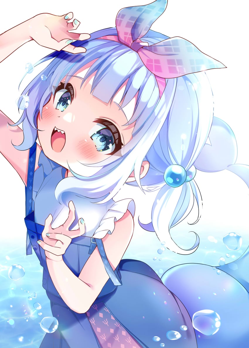 gawr gura (hololive and 1 more) drawn by kiyokura_meru