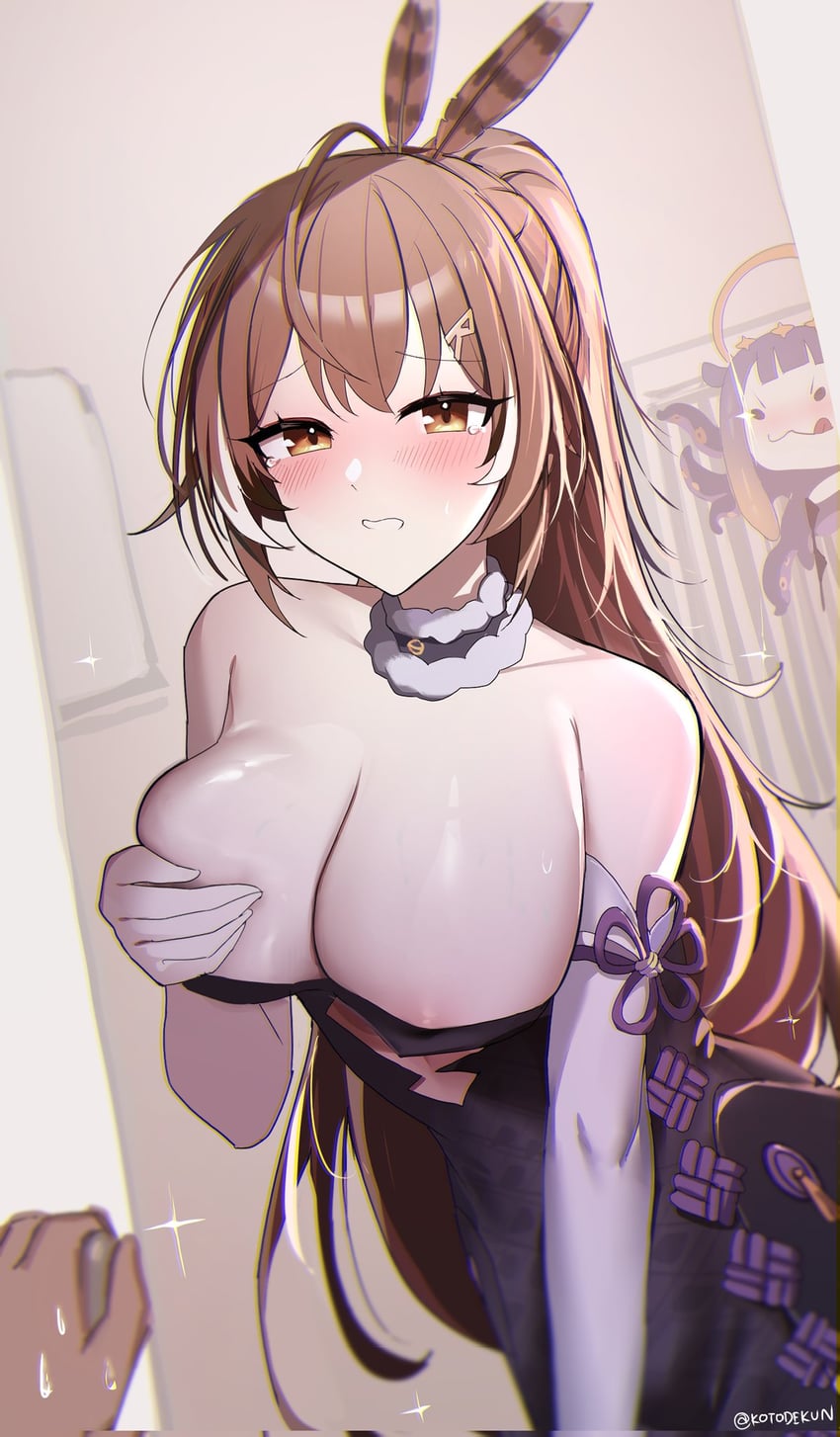ninomae ina'nis and nanashi mumei (hololive and 1 more) drawn by kotodekun