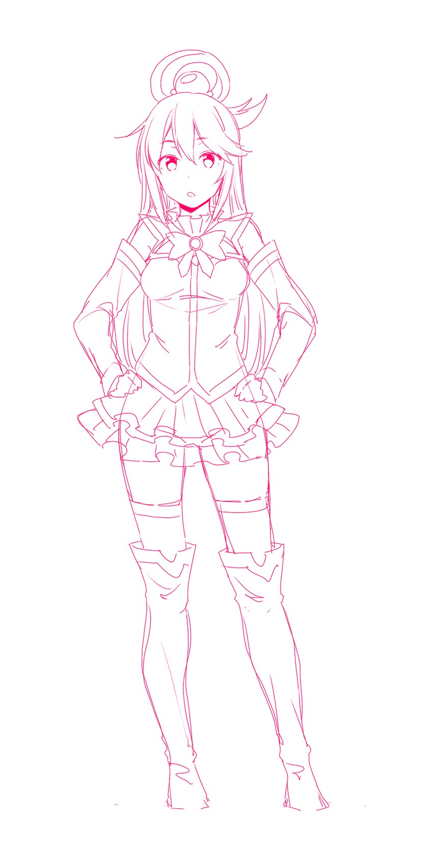 aqua (kono subarashii sekai ni shukufuku wo!) drawn by puyo_(puyotopia)