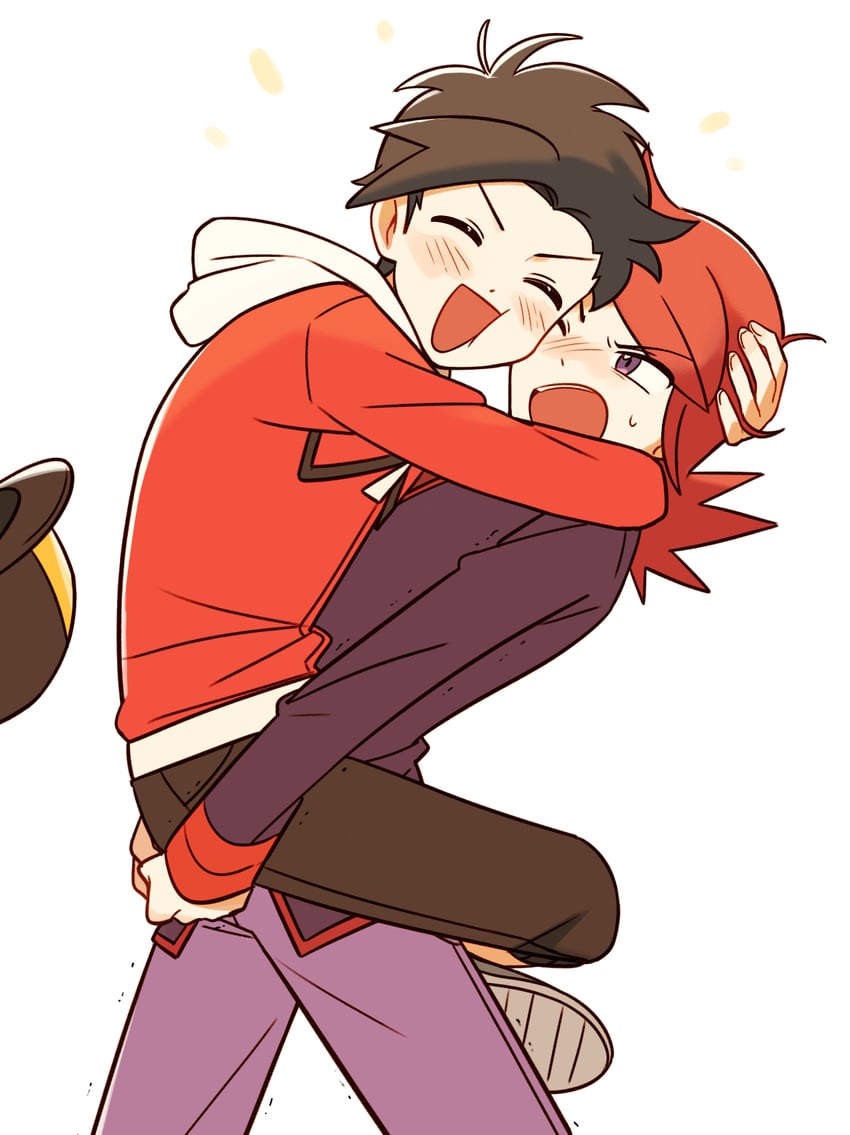 ethan and silver (pokemon and 1 more) drawn by chueog