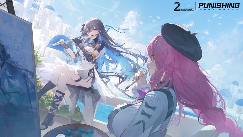 selena, ayla, selena: capriccio, and ayla: brilliance (punishing: gray raven) drawn by kuroduki