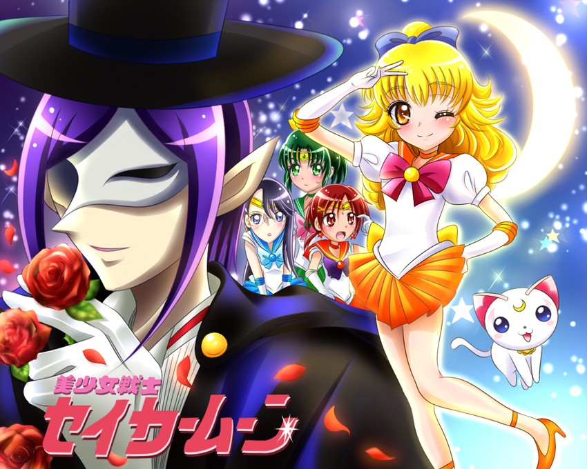 midorikawa nao, hino akane, sailor mercury, tsukikage yuri, sailor venus, and 7 more (precure and 5 more) drawn by yamahige