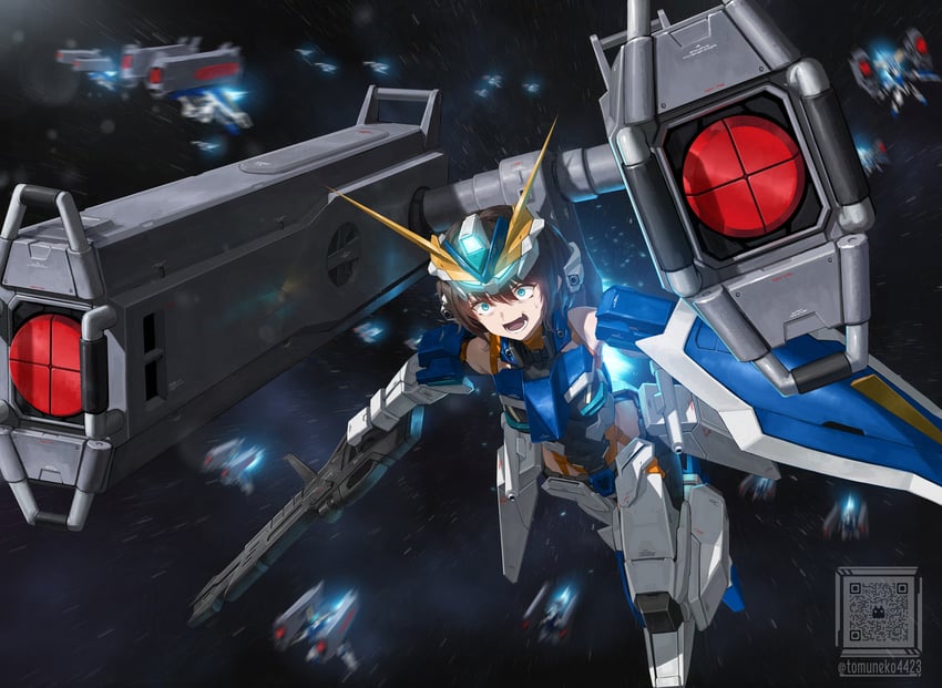 windam (gundam and 2 more) drawn by tom-neko_(zamudo_akiyuki)