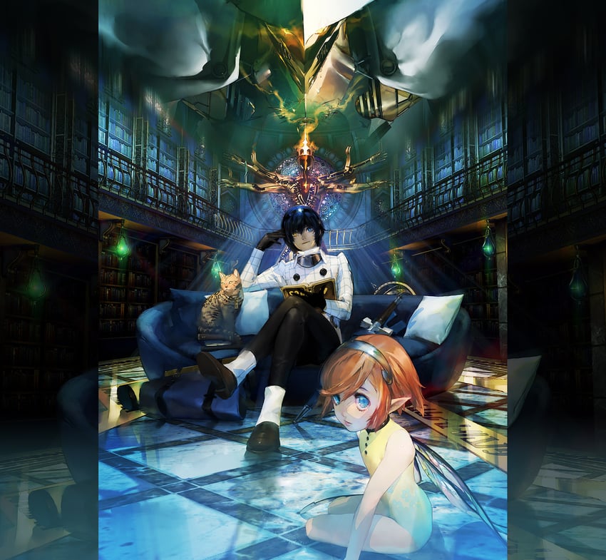protagonist, gallica, and plateau (metaphor: refantazio) drawn by soejima_shigenori